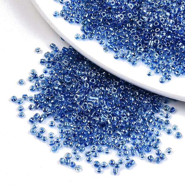 PandaHall 12/0 Glass Seed Beads, Transparent Inside Colours Luster, Round Hole, Round, Blue, 12/0, 2~2.5x1.5~2mm, Hole: 0.8mm, about...
PandaHall 12/0 Glass Seed Beads, Transparent Inside Colours Luster, Round Hole, Round, Blue, 12/0, 2~2.5x1.5~2mm, Hole: 0.8mm, about...