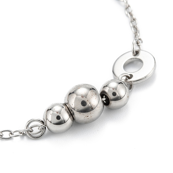 PandaHall 304 Stainless Steel Beaded Bracelets, Round, Stainless Steel Color, 8-5/8 inch(22cm) 304 Stainless Steel
PandaHall 304 Stainless Steel Beaded Bracelets, Round, Stainless Steel Color, 8-5/8 inch(22cm) 304 Stainless Steel
