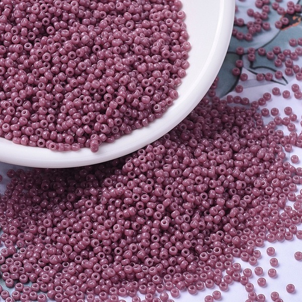 PandaHall MIYUKI Round Rocailles Beads, Japanese Seed Beads, 11/0, (RR4487) Duracoat Dyed Opaque Hydrangea, 11/0, 2x1.3mm, Hole: 0.8mm..., Purple
PandaHall MIYUKI Round Rocailles Beads, Japanese Seed Beads, 11/0, (RR4487) Duracoat Dyed Opaque Hydrangea, 11/0, 2x1.3mm, Hole: 0.8mm..., Purple