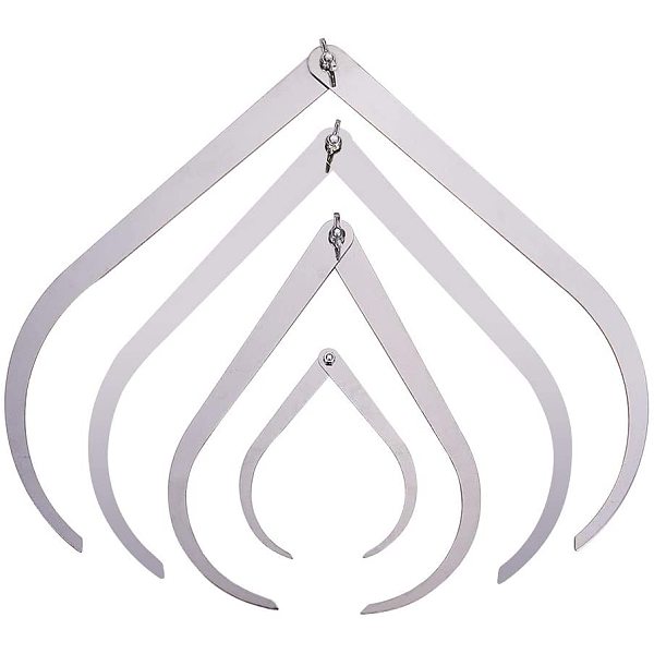 PandaHall 4pcs Bent-leg Stainless Steel Caliper Clay Sculpture Ceramic Pottery Measuring Tools Alloy
PandaHall 4pcs Bent-leg Stainless Steel Caliper Clay Sculpture Ceramic Pottery Measuring Tools Alloy