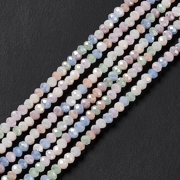 PandaHall Electroplate Glass Beads Strands, AB Color Plated, Faceted, Abacus, Colorful, 3x2.5mm, Hole: 0.7mm, about 185pcs/strand, 17.32...
PandaHall Electroplate Glass Beads Strands, AB Color Plated, Faceted, Abacus, Colorful, 3x2.5mm, Hole: 0.7mm, about 185pcs/strand, 17.32...
