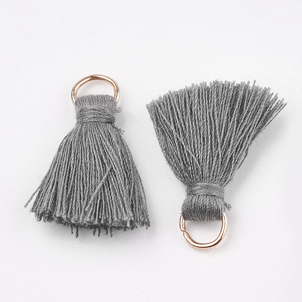 PandaHall Polycotton(Polyester Cotton) Tassel Pendant Decorations, with Iron Findings, Light Gold, Gray, 20~30x7~8mm, Hole: 5mm Polycotton...
PandaHall Polycotton(Polyester Cotton) Tassel Pendant Decorations, with Iron Findings, Light Gold, Gray, 20~30x7~8mm, Hole: 5mm Polycotton...