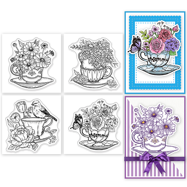 PandaHall GLOBLELAND 4Pcs Mini Tea Cup Flower Clear Stamps for DIY Scrapbooking Mini Flower Butterfly Birds Silicone Stamp Seals Transparent...
PandaHall GLOBLELAND 4Pcs Mini Tea Cup Flower Clear Stamps for DIY Scrapbooking Mini Flower Butterfly Birds Silicone Stamp Seals Transparent...