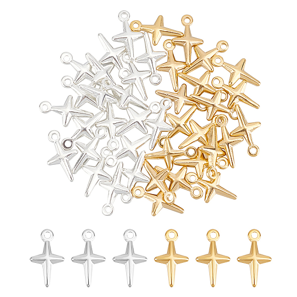 PandaHall Unicraftale 40Pcs 2 Colors Brass Charms, Cadmium Free & Lead Free, Long-Lasting Plated, Cross Charm, Mixed Color, 10x6x2mm, Hole...
PandaHall Unicraftale 40Pcs 2 Colors Brass Charms, Cadmium Free & Lead Free, Long-Lasting Plated, Cross Charm, Mixed Color, 10x6x2mm, Hole...