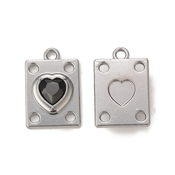 PandaHall Rack Plating Alloy Glass Pendants, Platinum, Rectangle with Heart Charms, Black, 19.5x12.5x5mm, Hole: 1.8mm Alloy+Glass Rectangle...
PandaHall Rack Plating Alloy Glass Pendants, Platinum, Rectangle with Heart Charms, Black, 19.5x12.5x5mm, Hole: 1.8mm Alloy+Glass Rectangle...