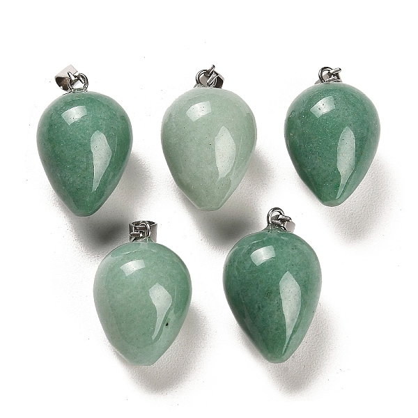 PandaHall Natural Green Aventurine Pendants, with Platinum Plated Iron Snap on Bails, Teardrop, 24~25x15~16mm, Hole: 7x3.5mm Green...
PandaHall Natural Green Aventurine Pendants, with Platinum Plated Iron Snap on Bails, Teardrop, 24~25x15~16mm, Hole: 7x3.5mm Green...