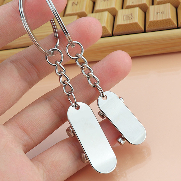 PandaHall Alloy Couples Keychain, Skateboard, Platinum, Pendant: 2.8~3.4x1.1~1.3cm Alloy Sports
PandaHall Alloy Couples Keychain, Skateboard, Platinum, Pendant: 2.8~3.4x1.1~1.3cm Alloy Sports