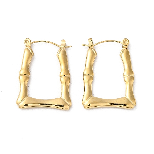 PandaHall Rack Plating 304 Stainless Hoop Earrings for Women, Bamboo, Real 18K Gold Plated, 28x20.5x2mm 304 Stainless Steel Bamboo
PandaHall Rack Plating 304 Stainless Hoop Earrings for Women, Bamboo, Real 18K Gold Plated, 28x20.5x2mm 304 Stainless Steel Bamboo
