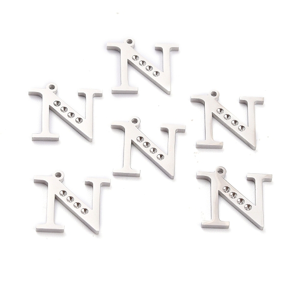 PandaHall 304 Stainless Steel Pendant Rhinestone Settings, Letter, Stainless Steel Color, Letter.N, N: 15x16x1.5mm, Hole: 1.2mm, Fit for...
PandaHall 304 Stainless Steel Pendant Rhinestone Settings, Letter, Stainless Steel Color, Letter.N, N: 15x16x1.5mm, Hole: 1.2mm, Fit for...