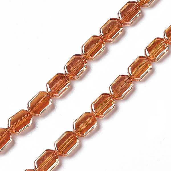PandaHall Electroplate Glass Beads Strands, Pearl Luster Plated, Rectangle, Dark Orange, 9.5x6~6.5x3.5mm, Hole: 1mm, about 68pcs/strand...
PandaHall Electroplate Glass Beads Strands, Pearl Luster Plated, Rectangle, Dark Orange, 9.5x6~6.5x3.5mm, Hole: 1mm, about 68pcs/strand...