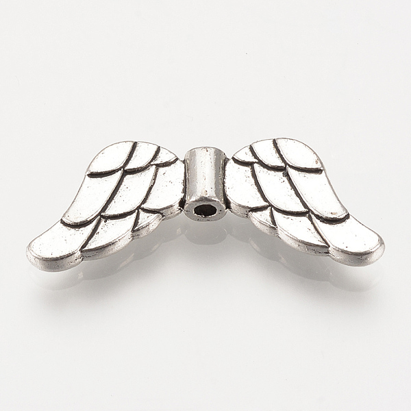 PandaHall Tibetan Style Alloy Beads, Wing, Cadmium Free & Nickel Free & Lead Free, Antique Silver, 29x11.5x3.5mm, Hole: 1mm, about...
PandaHall Tibetan Style Alloy Beads, Wing, Cadmium Free & Nickel Free & Lead Free, Antique Silver, 29x11.5x3.5mm, Hole: 1mm, about...