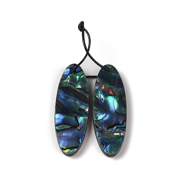 PandaHall 2Pcs Natural Abalone Shell/Paua Shell Pendants, Geometric Charms, Oval, 40x13x3mm, Hole: 1mm Paua Shell Oval
PandaHall 2Pcs Natural Abalone Shell/Paua Shell Pendants, Geometric Charms, Oval, 40x13x3mm, Hole: 1mm Paua Shell Oval