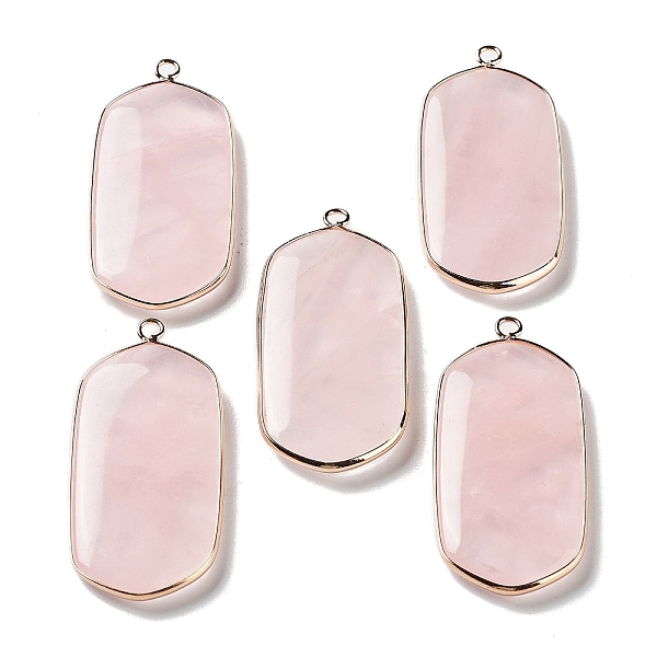 PandaHall Natural Rose Quartz Pendants, Light Gold Plated Brass Rectangle Charms, 47~48x22~22.5x4~4.5mm, Hole: 2mm Rose Quartz Rectangle
PandaHall Natural Rose Quartz Pendants, Light Gold Plated Brass Rectangle Charms, 47~48x22~22.5x4~4.5mm, Hole: 2mm Rose Quartz Rectangle