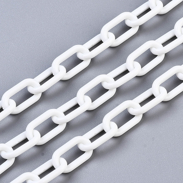 PandaHall Handmade Opaque Acrylic Paperclip Chains, Drawn Elongated Cable Chains, Creamy White, 13x7.5x2mm, 19.88 inch(50.5cm)/strand...
PandaHall Handmade Opaque Acrylic Paperclip Chains, Drawn Elongated Cable Chains, Creamy White, 13x7.5x2mm, 19.88 inch(50.5cm)/strand...
