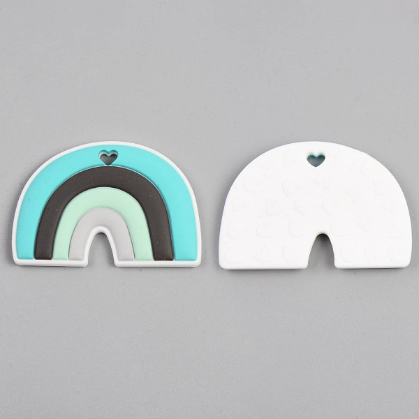 PandaHall Food Grade Eco-Friendly Silicone Big Pendants, Rainbow, Turquoise, 62x90x9mm, Hole: 7x9mm Silicone Rainbow Green
PandaHall Food Grade Eco-Friendly Silicone Big Pendants, Rainbow, Turquoise, 62x90x9mm, Hole: 7x9mm Silicone Rainbow Green