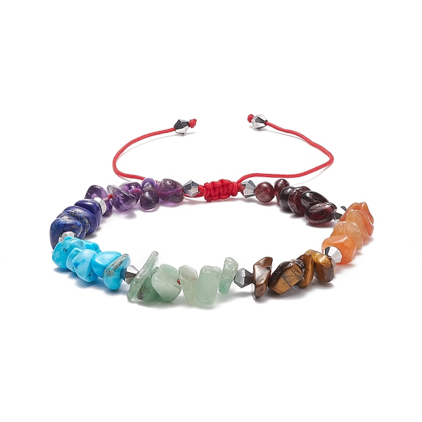PandaHall Natural & Synthetic Mixed Gemstone Chips Braided Bead Bracelet, 7 Chakra Adjustable Bracelet for Men Women, Inner Diameter...
PandaHall Natural & Synthetic Mixed Gemstone Chips Braided Bead Bracelet, 7 Chakra Adjustable Bracelet for Men Women, Inner Diameter...