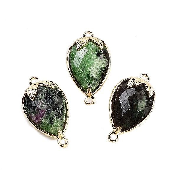 PandaHall Natural Ruby in Zoisite Faceted Teardrop Connector Charms, Brass Strawberry Links, Golden, 20x11.5x5mm, Hole: 1.2mm Ruby in...
PandaHall Natural Ruby in Zoisite Faceted Teardrop Connector Charms, Brass Strawberry Links, Golden, 20x11.5x5mm, Hole: 1.2mm Ruby in...