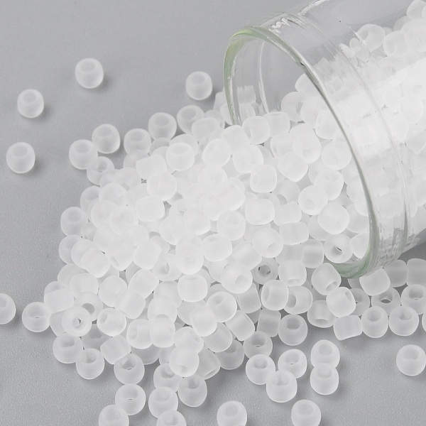 PandaHall TOHO Round Seed Beads, Japanese Seed Beads, (1F) Transparent Frost Crystal, 8/0, 3mm, Hole: 1mm, about 10000pcs/pound Glass White
PandaHall TOHO Round Seed Beads, Japanese Seed Beads, (1F) Transparent Frost Crystal, 8/0, 3mm, Hole: 1mm, about 10000pcs/pound Glass White