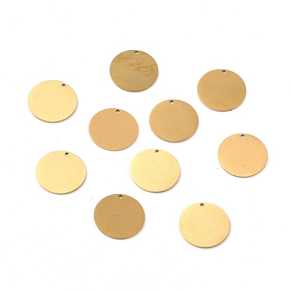 PandaHall Ion Plating(IP) 304 Stainless Steel Pendants, Double Side Drawbench, Stamping Blank Tag, Flat Round, Golden, 20x1mm, Hole: 1.4mm...
PandaHall Ion Plating(IP) 304 Stainless Steel Pendants, Double Side Drawbench, Stamping Blank Tag, Flat Round, Golden, 20x1mm, Hole: 1.4mm...