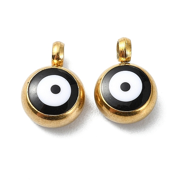 PandaHall Ion Plating(IP) Real 18K Gold Plated 201 Stainless Steel Charms, with Enamel, Evil Eye Charms, Black, 8x5.5x4mm, Hole: 1.6mm...
PandaHall Ion Plating(IP) Real 18K Gold Plated 201 Stainless Steel Charms, with Enamel, Evil Eye Charms, Black, 8x5.5x4mm, Hole: 1.6mm...