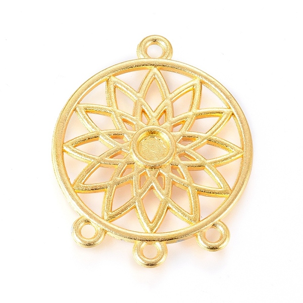 PandaHall Alloy Chandelier Component Links Cabochon Settings, Woven Net/Web with Feather, Golden, 33x26.5x2mm, Hole: 1.8mm and 2mm, Tray...
PandaHall Alloy Chandelier Component Links Cabochon Settings, Woven Net/Web with Feather, Golden, 33x26.5x2mm, Hole: 1.8mm and 2mm, Tray...