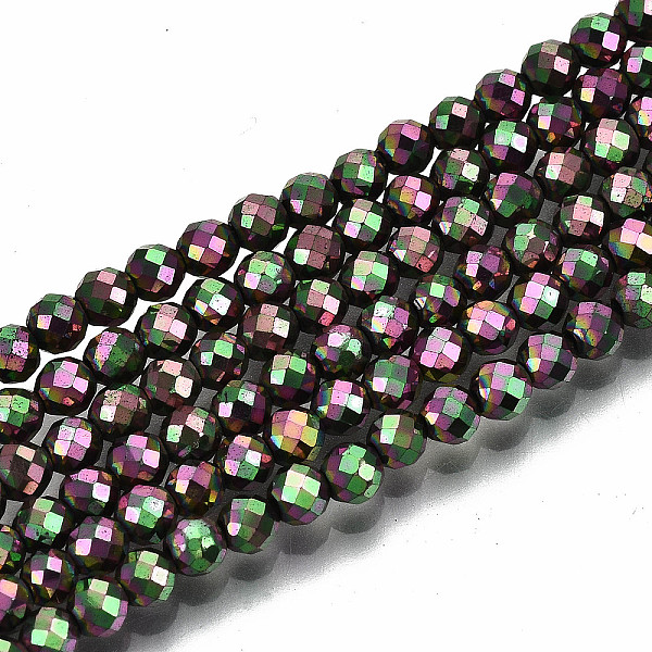 PandaHall Electroplate Non-magnetic Synthetic Hematite Beads Strands, Round, Faceted, Camellia, 3mm, Hole: 0.8mm, about 137~139pcs/strand..., Pink
PandaHall Electroplate Non-magnetic Synthetic Hematite Beads Strands, Round, Faceted, Camellia, 3mm, Hole: 0.8mm, about 137~139pcs/strand..., Pink
