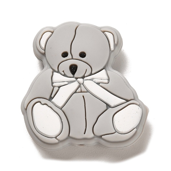 PandaHall Bear Silicone Focal Beads, Silicone Teething Beads, Light Grey, 30x28.5x9.5mm, Hole: 2.5mm Silicone Bear
PandaHall Bear Silicone Focal Beads, Silicone Teething Beads, Light Grey, 30x28.5x9.5mm, Hole: 2.5mm Silicone Bear