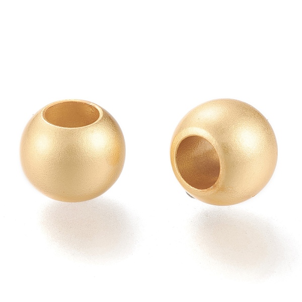 PandaHall Matte Brass European Style Beads, Large Hole Beads, Long-Lasting Plated, Round, Real 18K Gold Plated, 10x7.5mm, Hole: 5mm Brass...
PandaHall Matte Brass European Style Beads, Large Hole Beads, Long-Lasting Plated, Round, Real 18K Gold Plated, 10x7.5mm, Hole: 5mm Brass...
