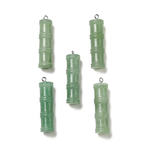 PandaHall Natural Green Aventurine Pendants, Bamboo Stick Charms, with Stainless Steel Color Tone 304 Stainless Steel Loops, 45x12.5mm, Hole...
PandaHall Natural Green Aventurine Pendants, Bamboo Stick Charms, with Stainless Steel Color Tone 304 Stainless Steel Loops, 45x12.5mm, Hole...