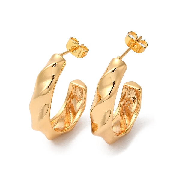 PandaHall Rack Plating Brass Round Stud Earrings, Long-Lasting Plated Half Hoop Earrings, Golden, 33x24.5x8mm Brass Round
PandaHall Rack Plating Brass Round Stud Earrings, Long-Lasting Plated Half Hoop Earrings, Golden, 33x24.5x8mm Brass Round