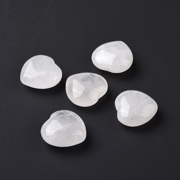 PandaHall Natural Quartz Crystal Heart Love Stone, Pocket Palm Stone for Reiki Balancing, 29~29.5x30x10~13.5mm Quartz Crystal Heart
PandaHall Natural Quartz Crystal Heart Love Stone, Pocket Palm Stone for Reiki Balancing, 29~29.5x30x10~13.5mm Quartz Crystal Heart