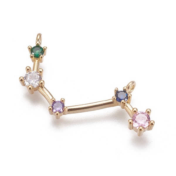 PandaHall Brass Micro Pave Cubic Zirconia Pendants, Twelve Constellations, Golden, Aries, 13.5x28x3mm, Hole: 1.4mm Brass+Cubic Zirconia...
PandaHall Brass Micro Pave Cubic Zirconia Pendants, Twelve Constellations, Golden, Aries, 13.5x28x3mm, Hole: 1.4mm Brass+Cubic Zirconia...