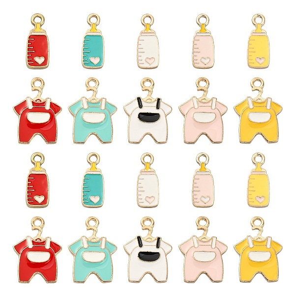 PandaHall 40Pcs 10 Styles Alloy Enamel Pendants, Baby Clothes & Baby Feeder, Mixed Color, 18~21x7~15x1~2mm, Hole: 1.8mm, 4pcs/style..., Multicolor
PandaHall 40Pcs 10 Styles Alloy Enamel Pendants, Baby Clothes & Baby Feeder, Mixed Color, 18~21x7~15x1~2mm, Hole: 1.8mm, 4pcs/style..., Multicolor