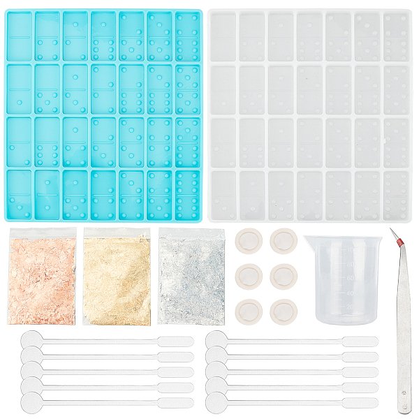 PandaHall SUPERFINDINGS DIY Dominoes Silicone Molds, Resin Casting Molds, For UV Resin, Epoxy Resin Making, Mixed Color, 20x18.4x0.78cm, 2..., Multicolor
PandaHall SUPERFINDINGS DIY Dominoes Silicone Molds, Resin Casting Molds, For UV Resin, Epoxy Resin Making, Mixed Color, 20x18.4x0.78cm, 2..., Multicolor