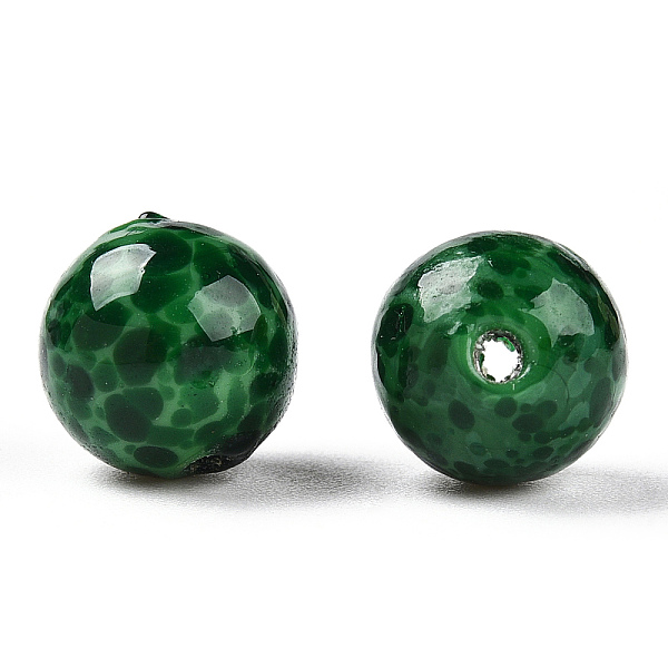 PandaHall Handmade Normal Lampwork Beads, Round with Fleck, Green, 10mm, Hole: 1.2~1.6mm Lampwork Round Green
PandaHall Handmade Normal Lampwork Beads, Round with Fleck, Green, 10mm, Hole: 1.2~1.6mm Lampwork Round Green