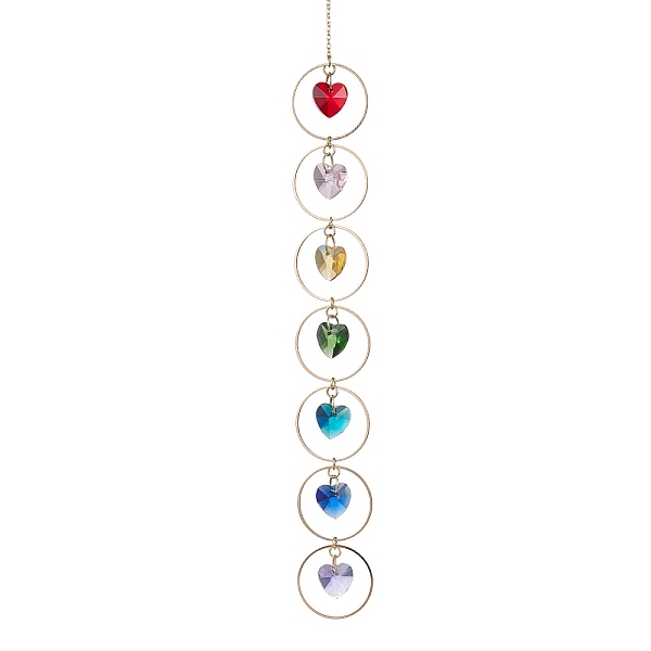 PandaHall Faceted Glass Suncatchers, Rainbow Maker, Pendant Decorations, with Brass Cable Chains, Heart, 292mm, Pendants: 14x14x7mm Glass...
PandaHall Faceted Glass Suncatchers, Rainbow Maker, Pendant Decorations, with Brass Cable Chains, Heart, 292mm, Pendants: 14x14x7mm Glass...