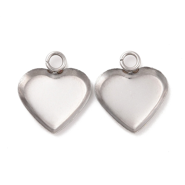 PandaHall 304 Stainless Steel Pendant Cabochon Settings, Plain Edge Bezel Cups, Heart, Stainless Steel Color, Tray: 12x10mm, 16x14x1.5mm...
PandaHall 304 Stainless Steel Pendant Cabochon Settings, Plain Edge Bezel Cups, Heart, Stainless Steel Color, Tray: 12x10mm, 16x14x1.5mm...