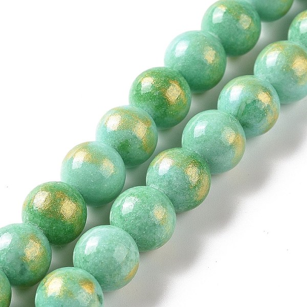 PandaHall Natural Mashan Jade Beads Strands, with Gold Foil, Dyed, Round, Light Green, 8mm, Hole: 1mm, about 50pcs/strand, 15.75 inch(40cm)...
PandaHall Natural Mashan Jade Beads Strands, with Gold Foil, Dyed, Round, Light Green, 8mm, Hole: 1mm, about 50pcs/strand, 15.75 inch(40cm)...