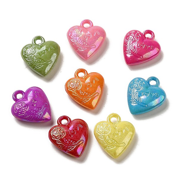 PandaHall Plating Opaque Acrylic Pendant, AB Color, Heart, Mixed Color, 20.5x17.5x6.5mm, Hole: 2.5mm, 471pcs/500g Acrylic Heart Multicolor
PandaHall Plating Opaque Acrylic Pendant, AB Color, Heart, Mixed Color, 20.5x17.5x6.5mm, Hole: 2.5mm, 471pcs/500g Acrylic Heart Multicolor