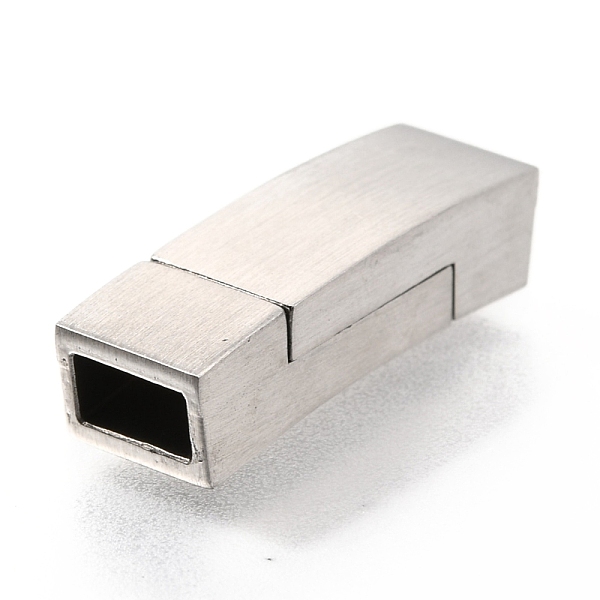PandaHall 304 Stainless Steel Magnetic Clasps with Glue-in Ends, Curved Rectangle, Stainless Steel Color, 23.5x7.5x6mm, Hole: 3x6mm 304...
PandaHall 304 Stainless Steel Magnetic Clasps with Glue-in Ends, Curved Rectangle, Stainless Steel Color, 23.5x7.5x6mm, Hole: 3x6mm 304...