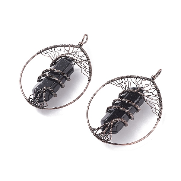 PandaHall Natural Obsidian Big Pendants, with Brass Findings, Teardrop, 69~71x49~51.5x15~18mm, Hole: 5x6mm Obsidian Teardrop
PandaHall Natural Obsidian Big Pendants, with Brass Findings, Teardrop, 69~71x49~51.5x15~18mm, Hole: 5x6mm Obsidian Teardrop