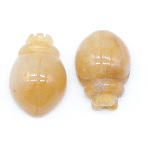 PandaHall Natural Yellow Jade Carved Healing Beetle Figurines, Reiki Energy Stone Display Decorations, 25x17.5mm Yellow Jade Beetle
PandaHall Natural Yellow Jade Carved Healing Beetle Figurines, Reiki Energy Stone Display Decorations, 25x17.5mm Yellow Jade Beetle