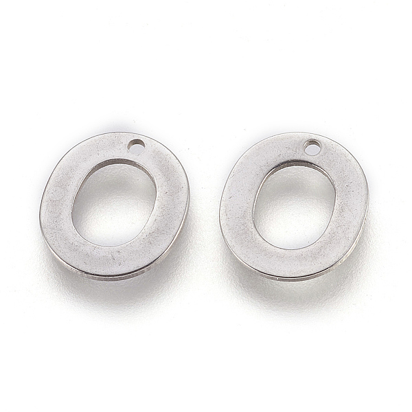 PandaHall 304 Stainless Steel Charms, Letter, Letter.O, 11x10x0.6mm, Hole: 1mm 304 Stainless Steel Letter O
PandaHall 304 Stainless Steel Charms, Letter, Letter.O, 11x10x0.6mm, Hole: 1mm 304 Stainless Steel Letter O