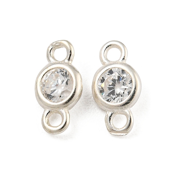 PandaHall 925 Sterling Silver Connector Charms, with Cubic Zirconia, Flat Round, Silver, 7x3.6x1.5mm, Hole: 1mm Sterling Silver Flat Round..., Clear
PandaHall 925 Sterling Silver Connector Charms, with Cubic Zirconia, Flat Round, Silver, 7x3.6x1.5mm, Hole: 1mm Sterling Silver Flat Round..., Clear