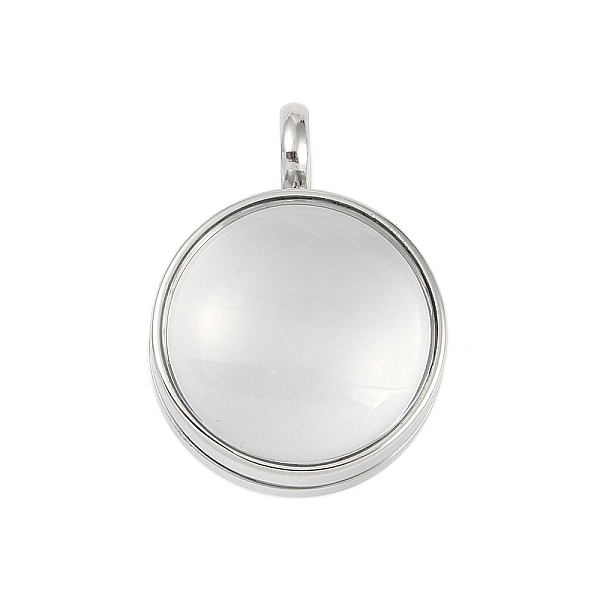 PandaHall 304 Stainless Stee Locket Pendants, with Glass, Flat Round Charm, Stainless Steel Color, 26x19x13mm, Hole: 5mm 304 Stainless Steel...
PandaHall 304 Stainless Stee Locket Pendants, with Glass, Flat Round Charm, Stainless Steel Color, 26x19x13mm, Hole: 5mm 304 Stainless Steel...