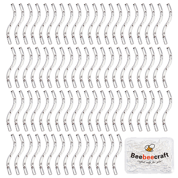 PandaHall Beebeecraft 1 Box 100Pcs Curved Tube Beads Sterling Silver Plated S Shape Long Twist Spacer Beads Link Connector for Jewelry...
PandaHall Beebeecraft 1 Box 100Pcs Curved Tube Beads Sterling Silver Plated S Shape Long Twist Spacer Beads Link Connector for Jewelry...