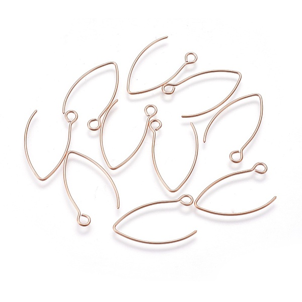 PandaHall Ion Plating(IP) 304 Stainless Steel Earring Hooks, with Horizontal Loop, Rose Gold, 25.5x15x0.8mm, Hole: 2mm, 20 Gauge, Pin: 0.8mm...
PandaHall Ion Plating(IP) 304 Stainless Steel Earring Hooks, with Horizontal Loop, Rose Gold, 25.5x15x0.8mm, Hole: 2mm, 20 Gauge, Pin: 0.8mm...