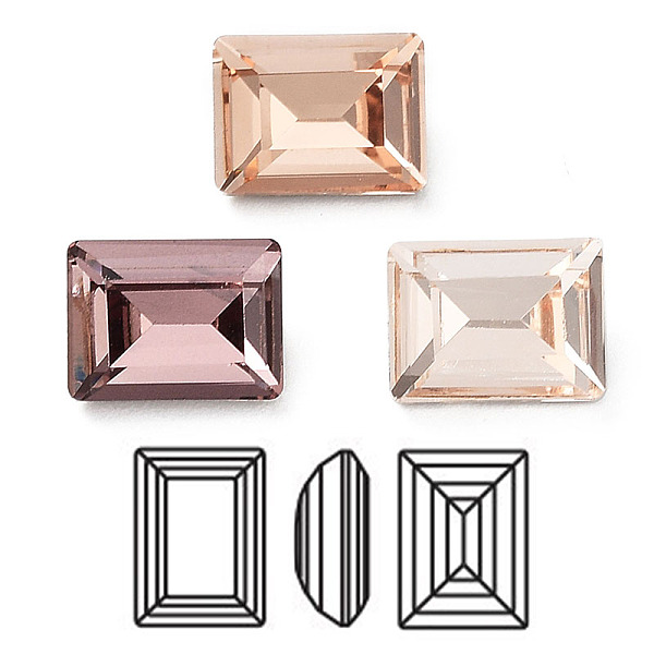 PandaHall K9 Glass Rhinestone Cabochons, Point Back & Back Plated, Faceted, Rectangle, Mixed Color, 6x4x2.5mm Glass Rhinestone Rectangle..., Multicolor
PandaHall K9 Glass Rhinestone Cabochons, Point Back & Back Plated, Faceted, Rectangle, Mixed Color, 6x4x2.5mm Glass Rhinestone Rectangle..., Multicolor