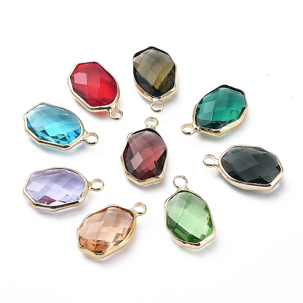 PandaHall Brass and K9 Glass Pendants, Oval Charms, Mixed Color, 20x11.5x5mm, Hole: 2.2mm Brass+Glass Oval Multicolor
PandaHall Brass and K9 Glass Pendants, Oval Charms, Mixed Color, 20x11.5x5mm, Hole: 2.2mm Brass+Glass Oval Multicolor