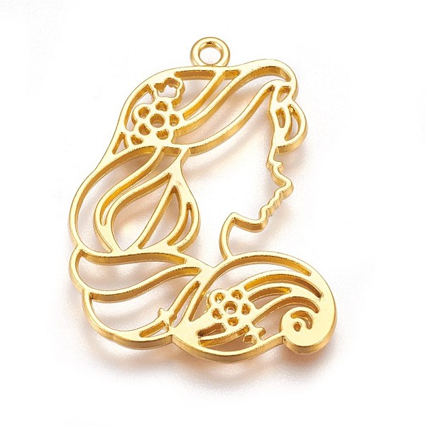 PandaHall Zinc Alloy Open Back Bezel Pendants, For DIY UV Resin, Epoxy Resin, Pressed Flower Jewelry, Princess Head, Golden, 39.5x31.5x2mm...
PandaHall Zinc Alloy Open Back Bezel Pendants, For DIY UV Resin, Epoxy Resin, Pressed Flower Jewelry, Princess Head, Golden, 39.5x31.5x2mm...
